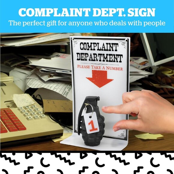 Funny Complaint Department Sign Display - Picture 6 of 6